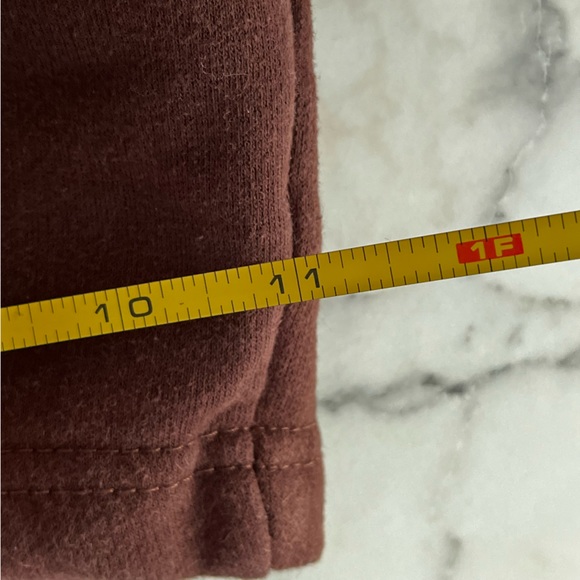 Brown shorts soft cozy sweat shorts warm teddy high waisted cotton basketball - Picture 11 of 11